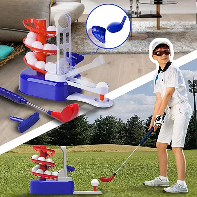 Training Golf Balls Club Equipment Indoor Outdoor Sport Toys Set