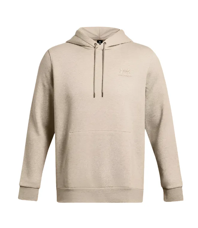 Under Armour Mens Essentials Fleece Hoodie Timberwolf Taupe