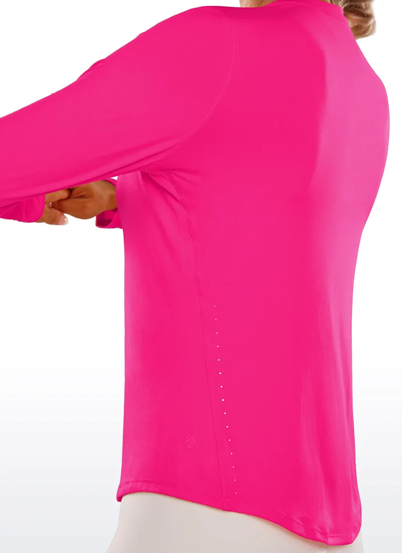 UPF 50  Lightweight Long Sleeves High Neck