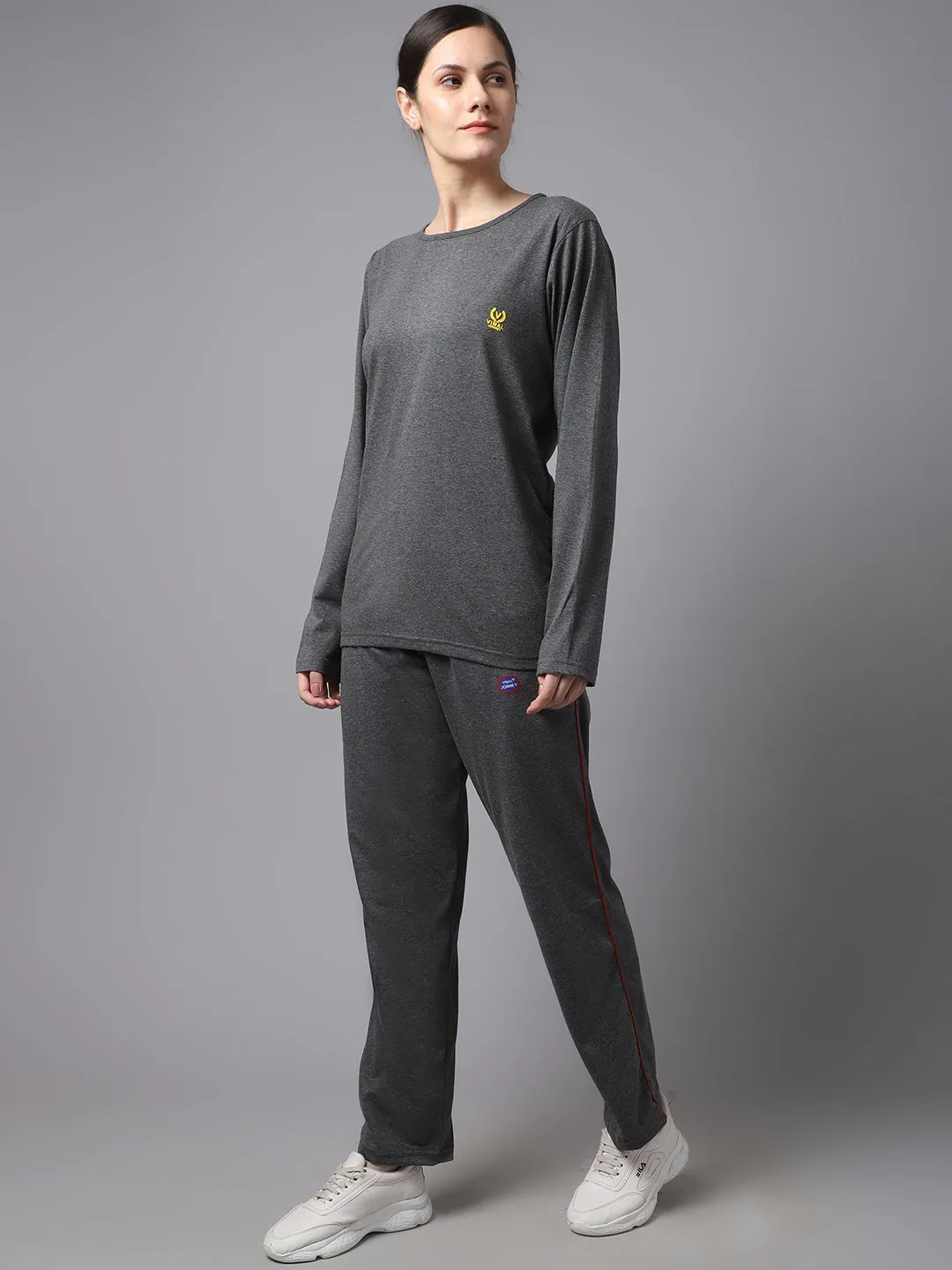 Vimal Jonney Cotton Anthracite Tracksuit for Women