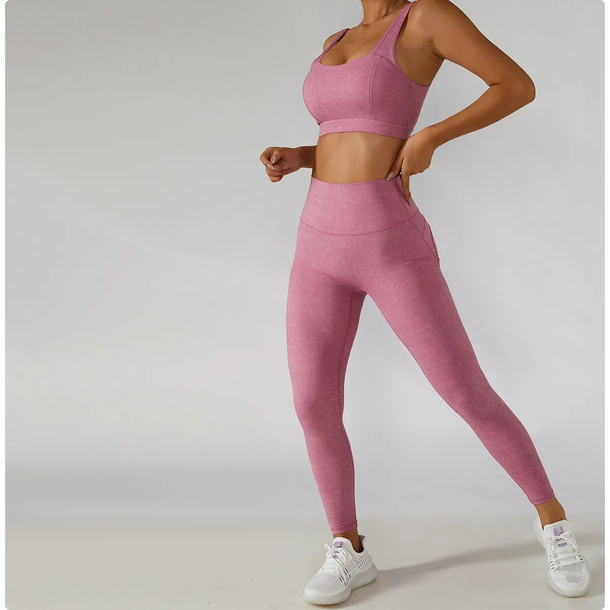 Wholesale Fitness Seamless Yoga Set