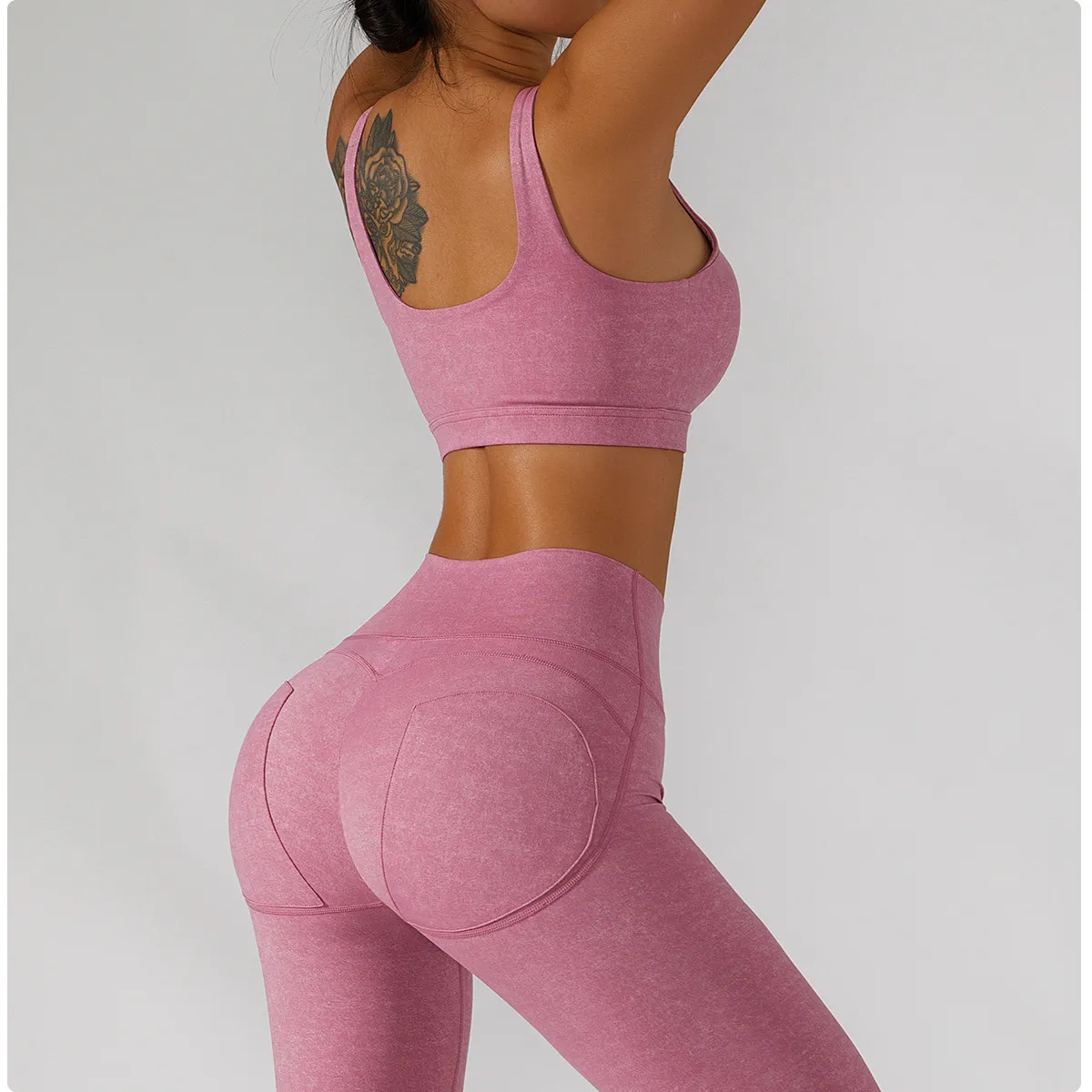 Wholesale Fitness Seamless Yoga Set