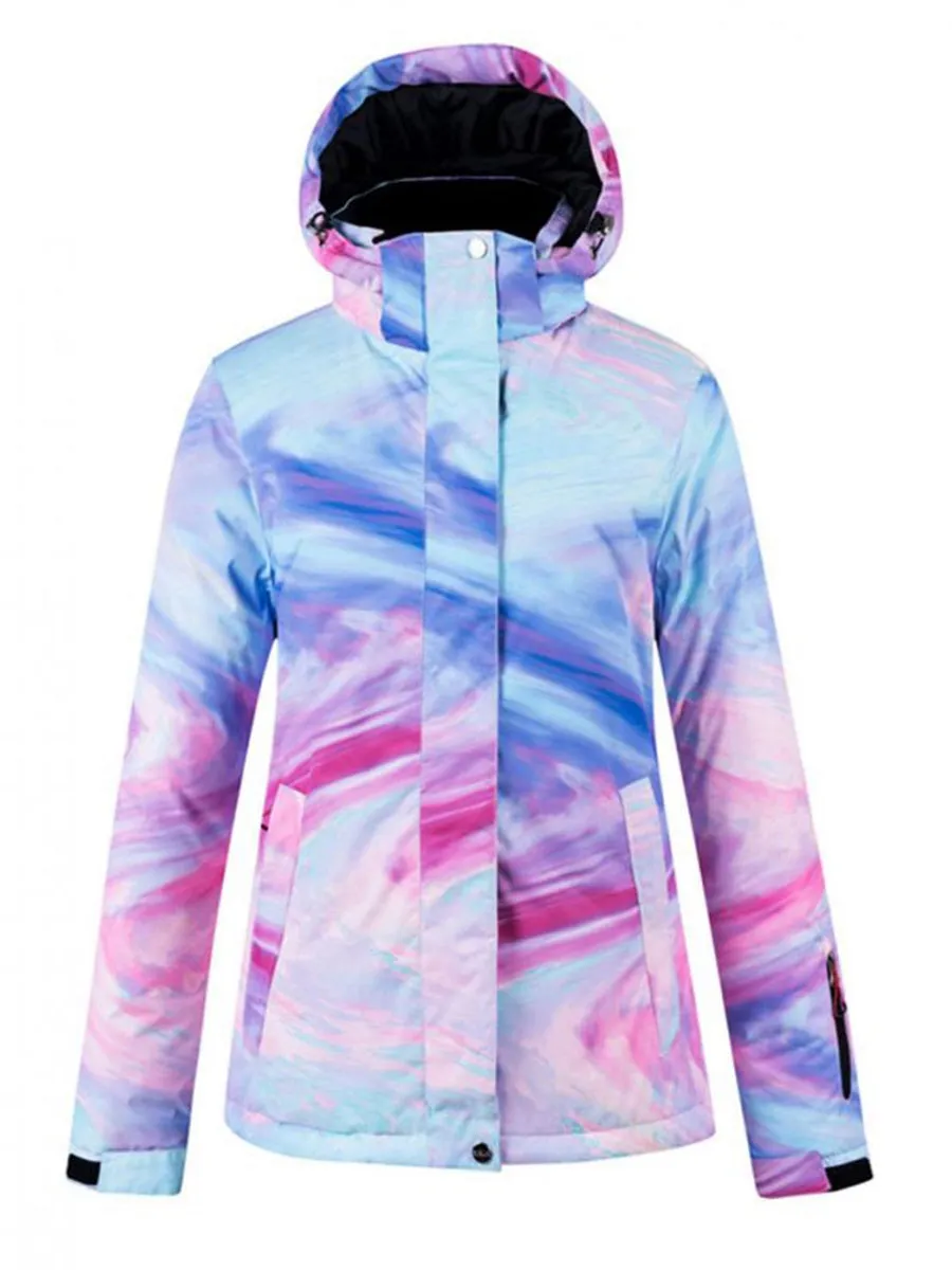 Women Rainbow Insulated Ski Jacket