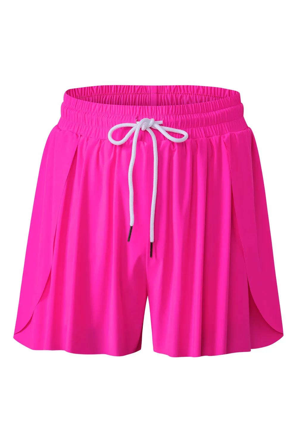 Women's High Waisted Swim Skirt Shorts Quick Dry Swim Bottoms with Pockets