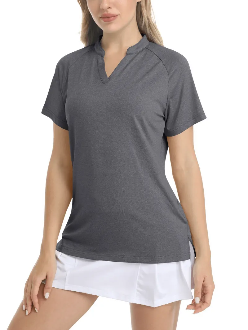 Women's Sports T-Shirt / Fashion V-Neck T-Shirt / Slim Short Sleeve T-Shirt - SF0024