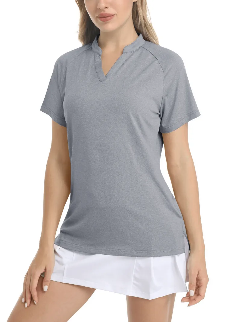 Women's Sports T-Shirt / Fashion V-Neck T-Shirt / Slim Short Sleeve T-Shirt - SF0024