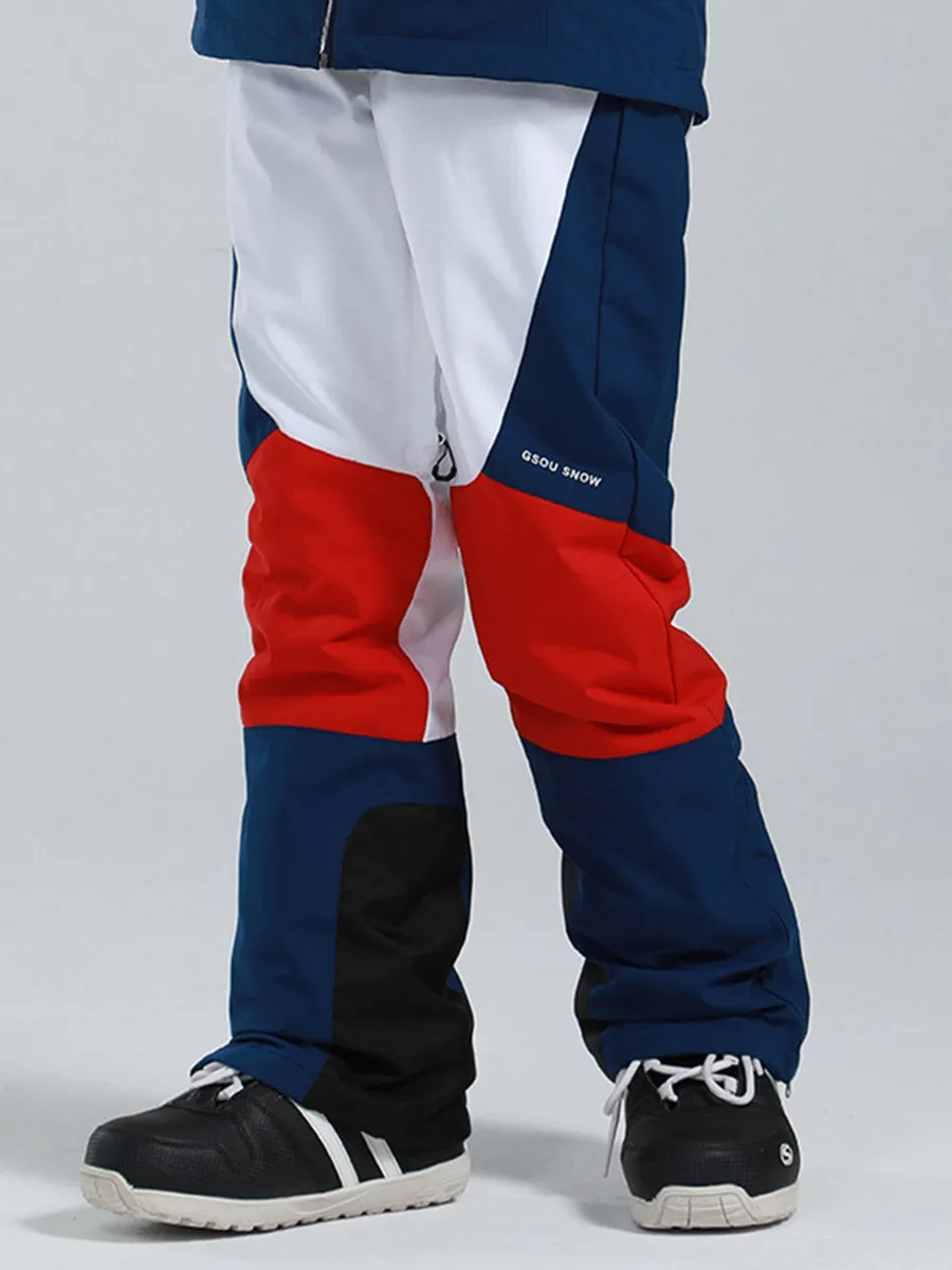 Yeefine Colorblock Women Snowboard Ski Cargo Jogger Pants