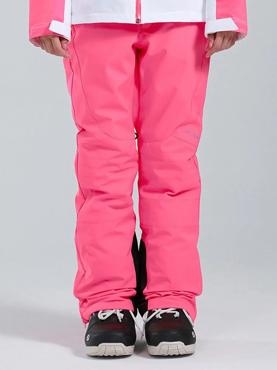 Yeefine Colorblock Women Snowboard Ski Cargo Jogger Pants