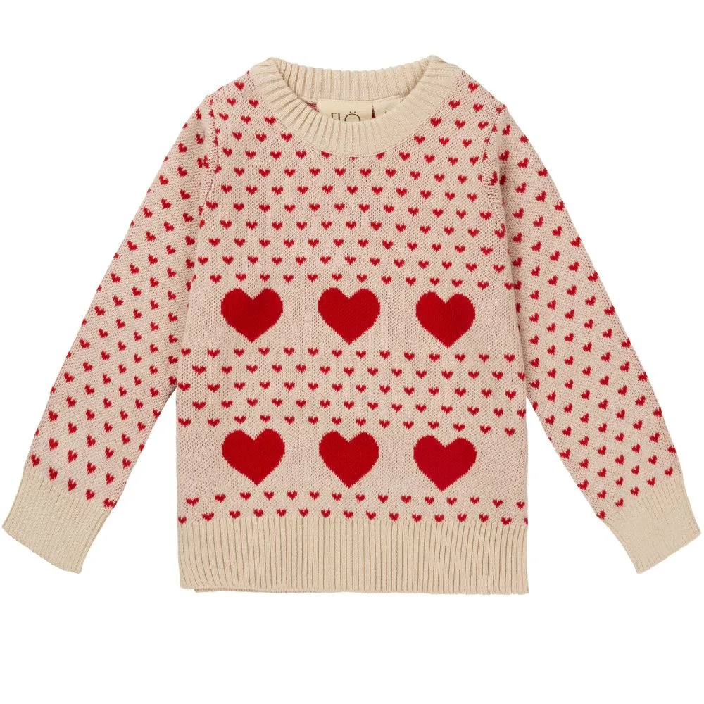 Zoe Heart Fairisle Sweater